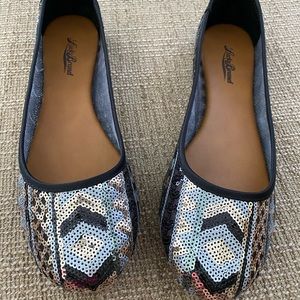 Size 9.5 Lucky Brand sequined flats